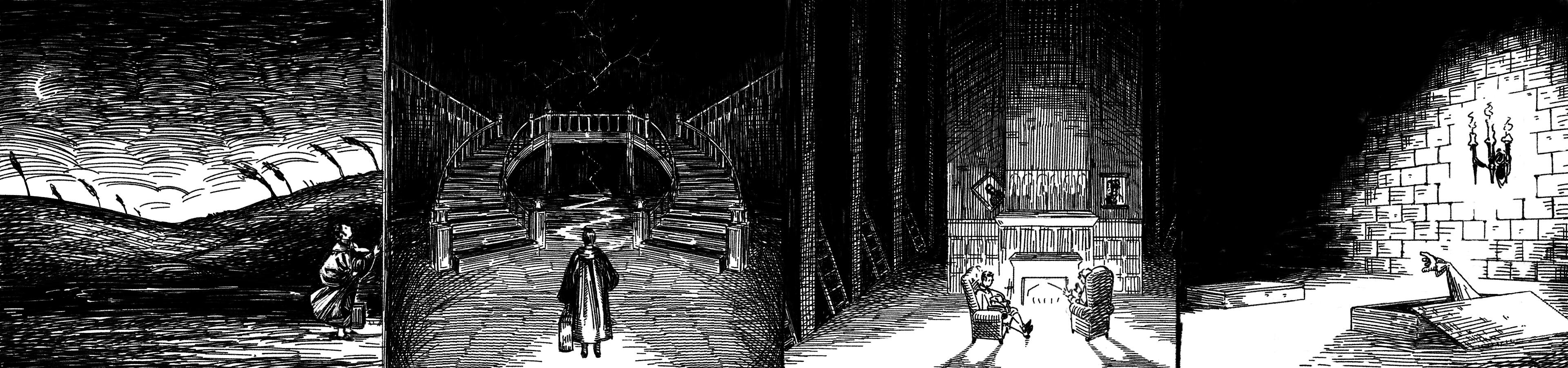 Sequence inspired by Fall of the House of Usher by Edgar Allan Poe. Non-commercial. Digital, 2026.