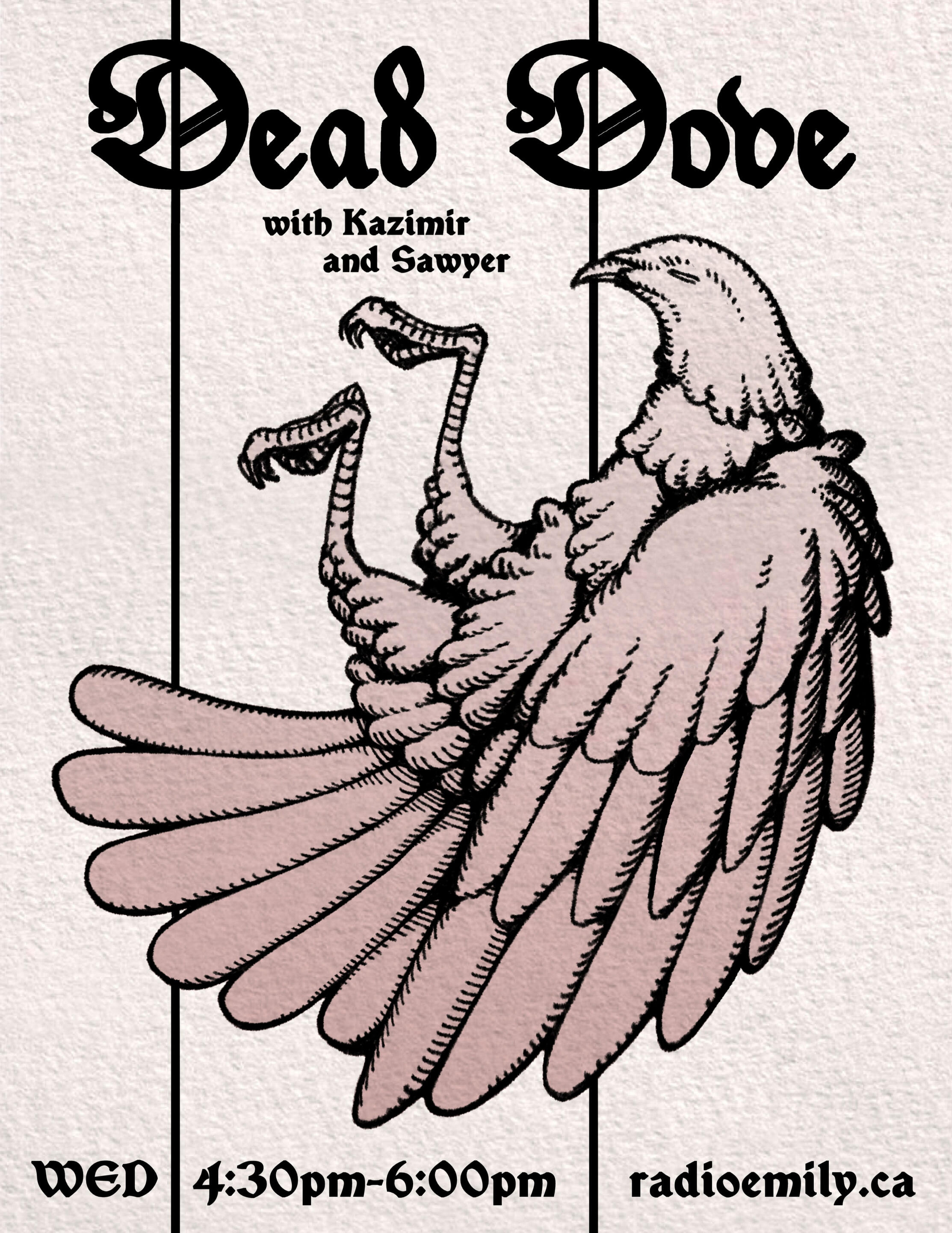 "Dead Dove" Poster. Non-commercial. Digital, 2025.